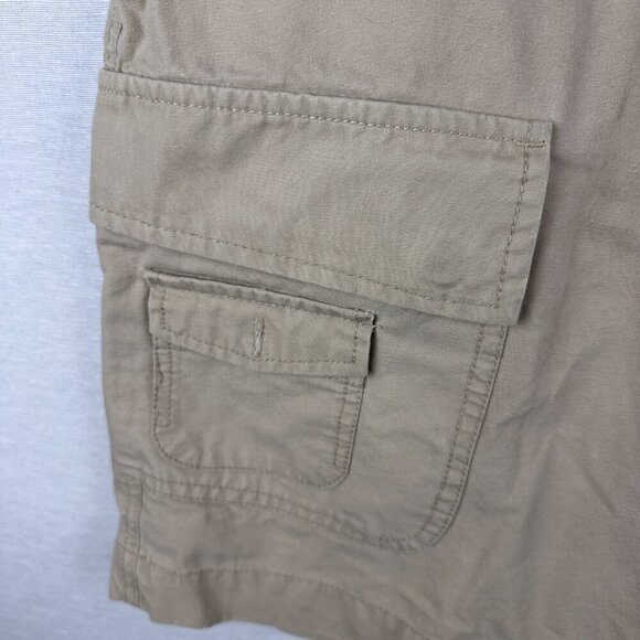 BOSTON TRADES SHORTS MEN'S ,EDIUM BEIGE KHAKI CARGO DRAWSTRING BEACH RELAXED - Picture 10 of 16
